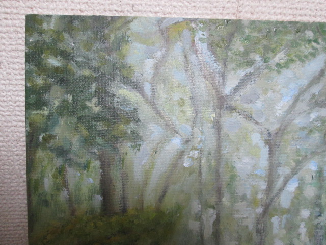 幻想の森の油絵の画像