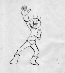 バカオがバロム1のマネをしている画像