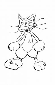 チッティ モノクロ イラスト