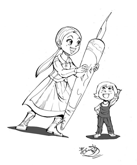 アルルとパロ イラスト