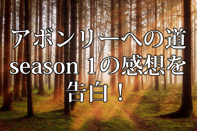 アボンリーへの道 season 1 感想