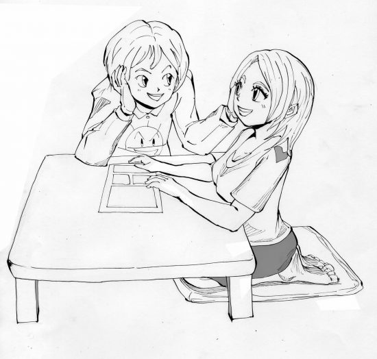 潜在意識 絵 仲の良い男女