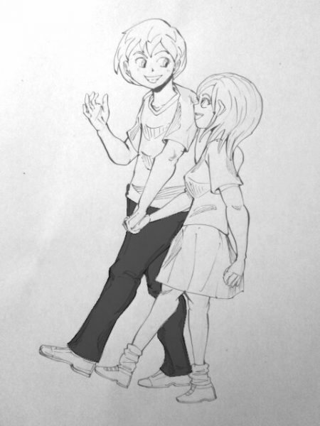 潜在意識 絵 話し合う男女