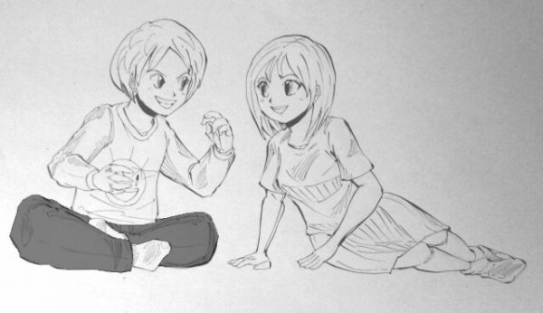 潜在意識 絵 話し合う男女