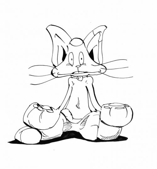 猫のチッティのイラスト