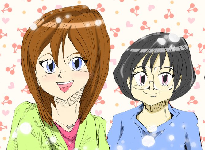 出雲大社キャラ2名イラスト