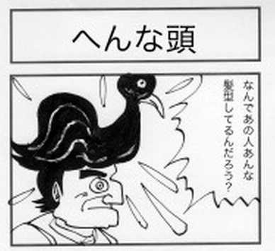 変な頭001