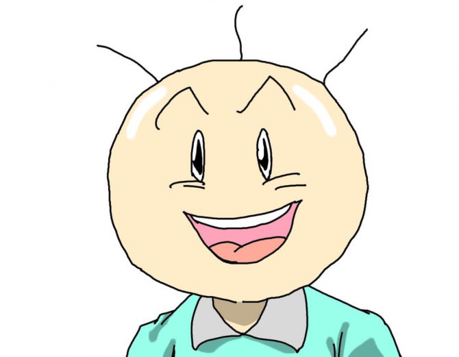 バカオの顔イラスト