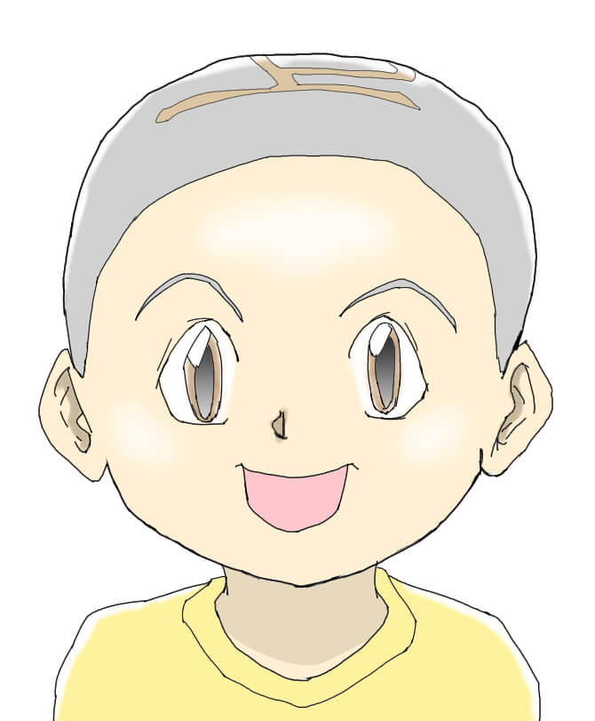 漫画少年のイラスト