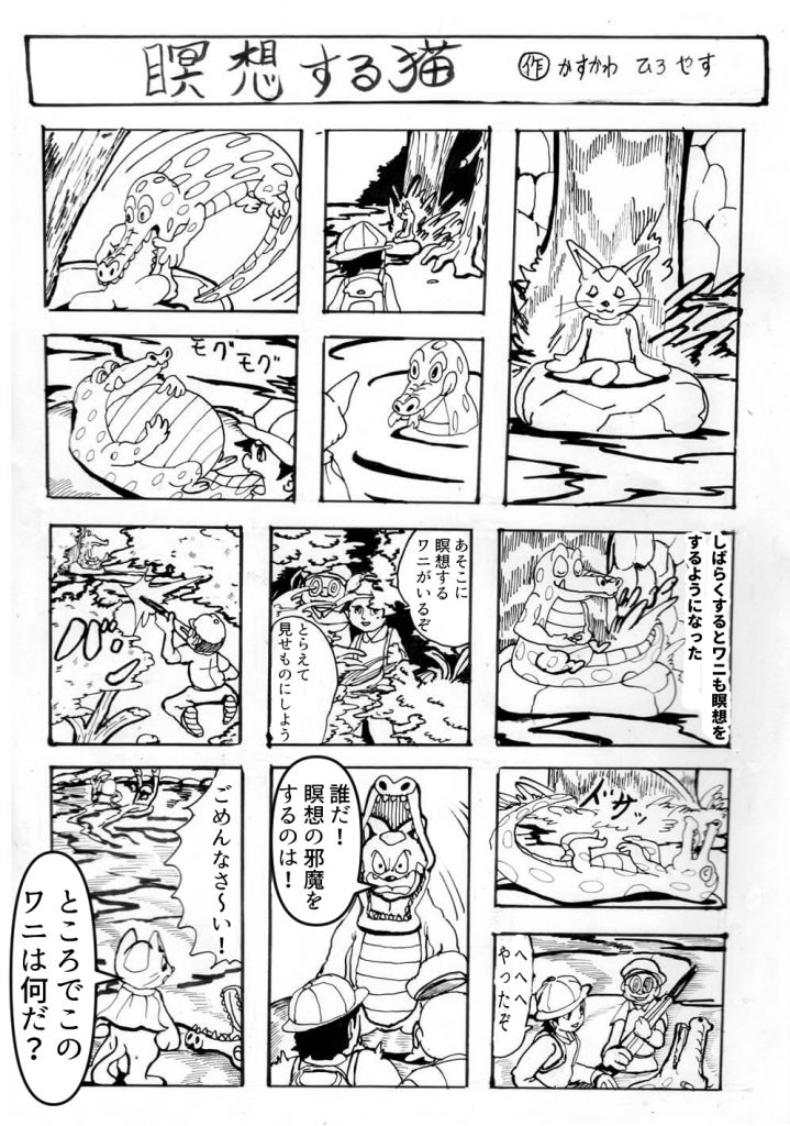 猫,瞑想