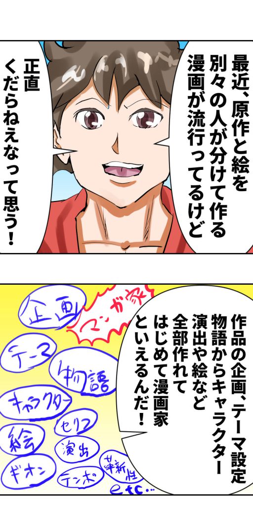 漫画,絵,原作,分ける
