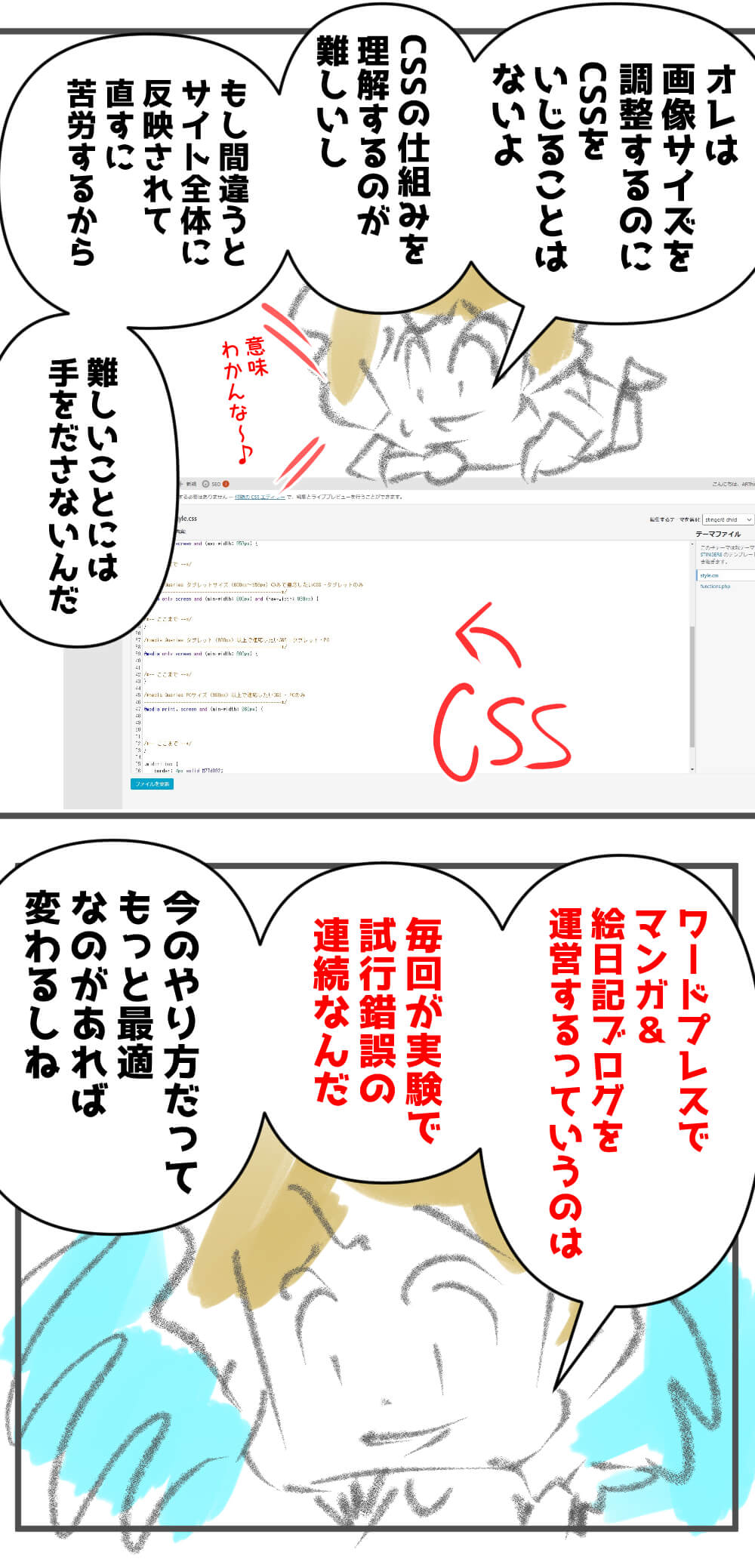 wordpress,絵日記,漫画ブログ,画像