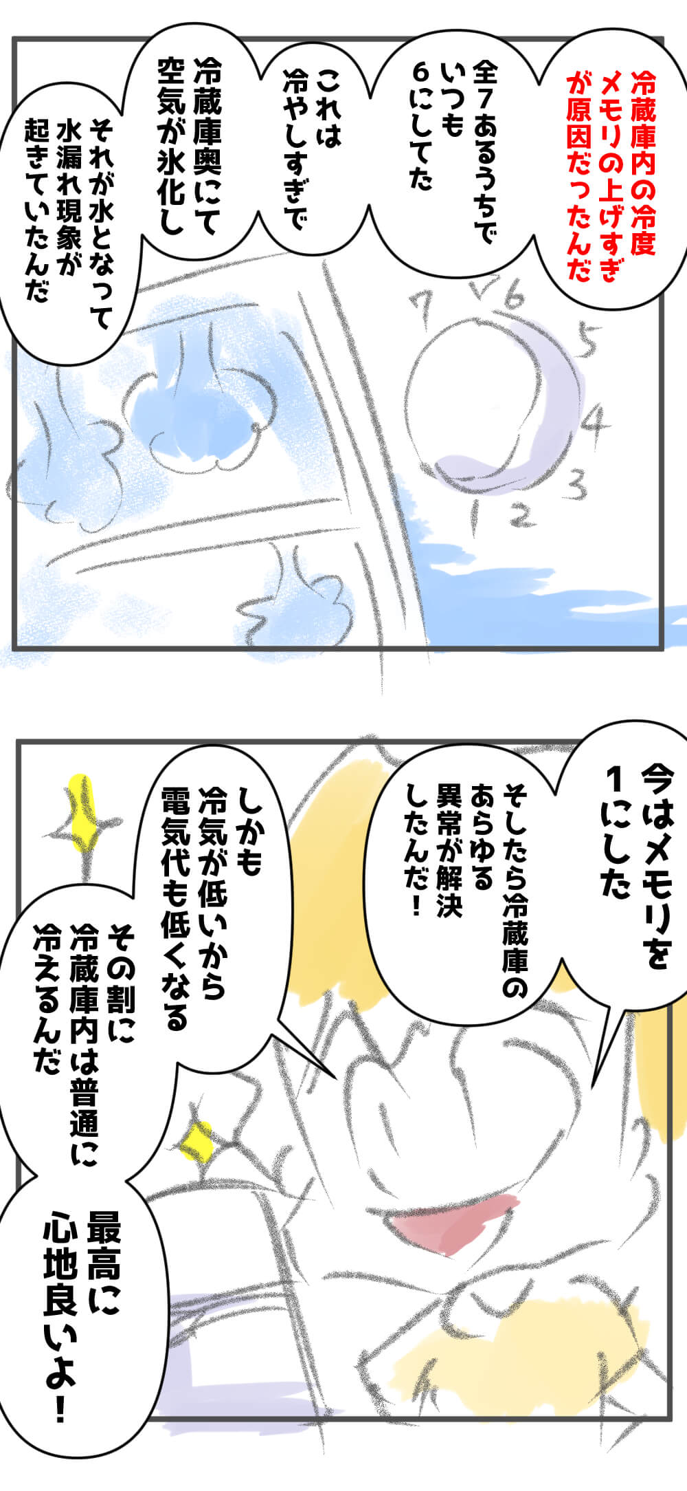 気持ちよい冷蔵庫