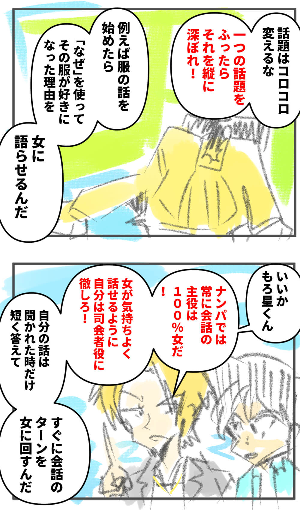 漫画,ナンパ