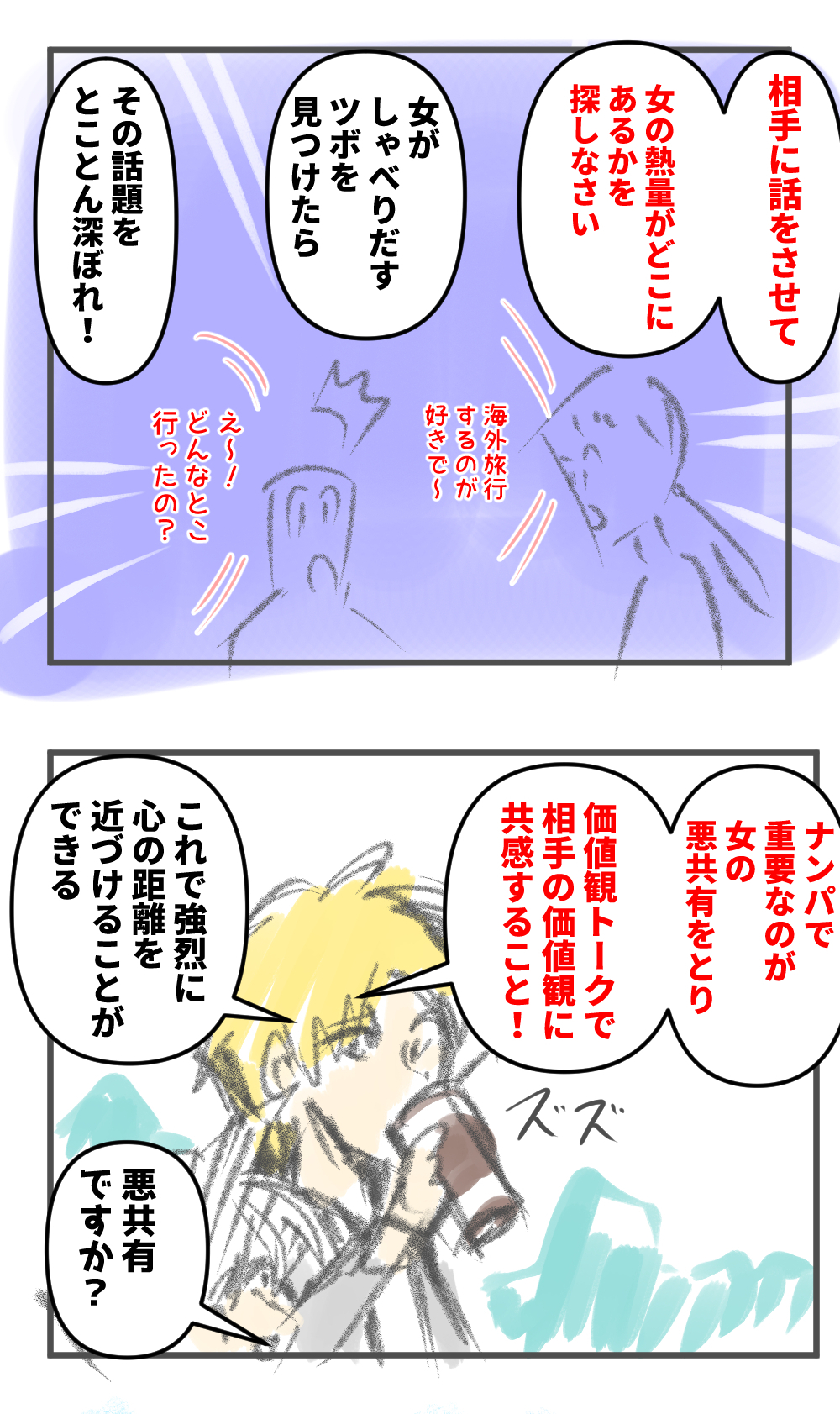 漫画,ナンパ