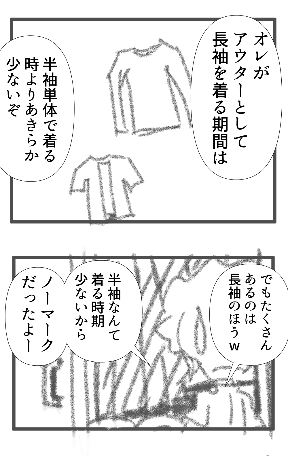 半袖がメイン完成