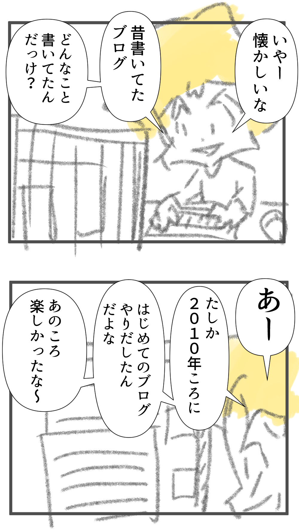 懐かしいブログ完成