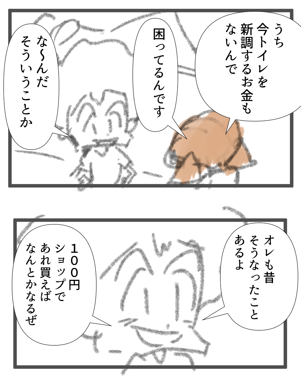 トイレの便座一回目