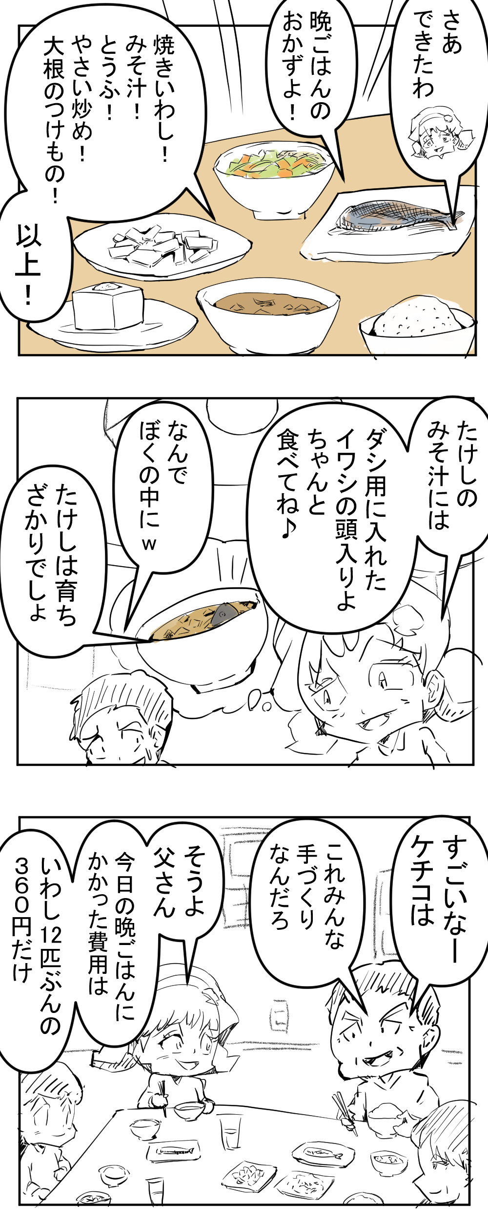 ケチコ晩ごはん5回目完成サムネ